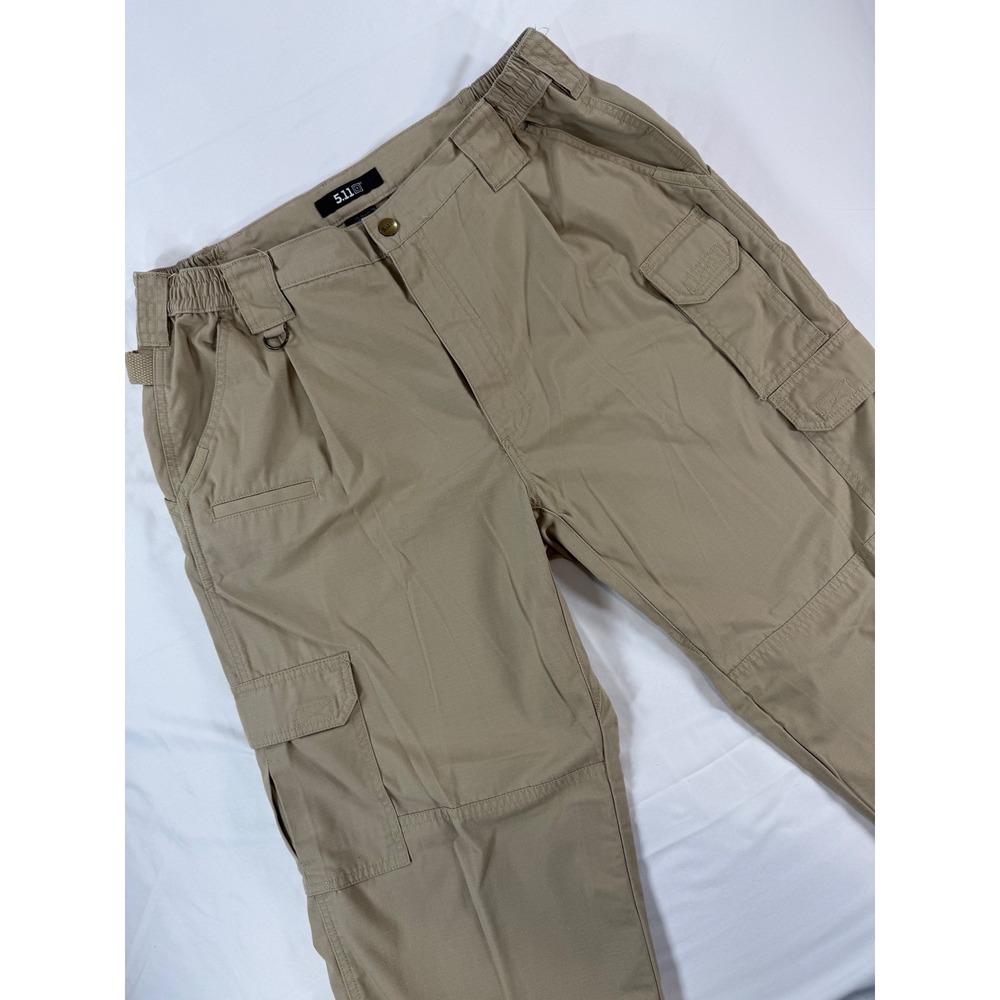 5.11 Tactical Mens 36x30 Khaki Ripstop Cargo Pants Tan‎ 74251 Utility Workwear